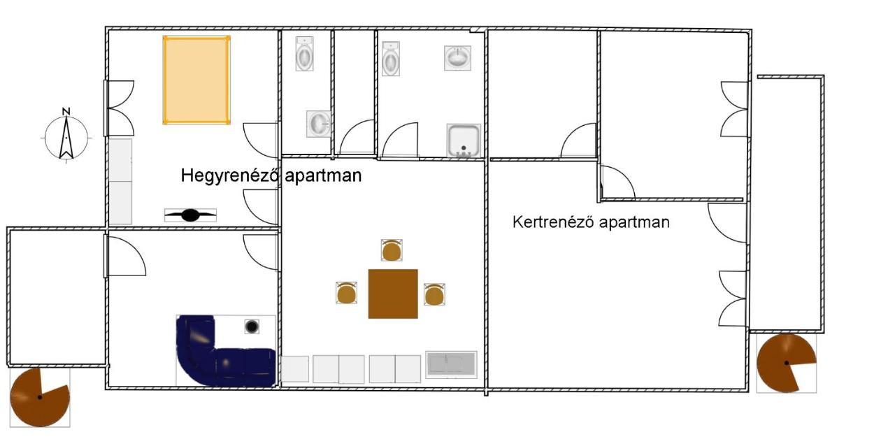 バダチョニトマイBella Badacsony Apartmanhazアパートメント エクステリア 写真